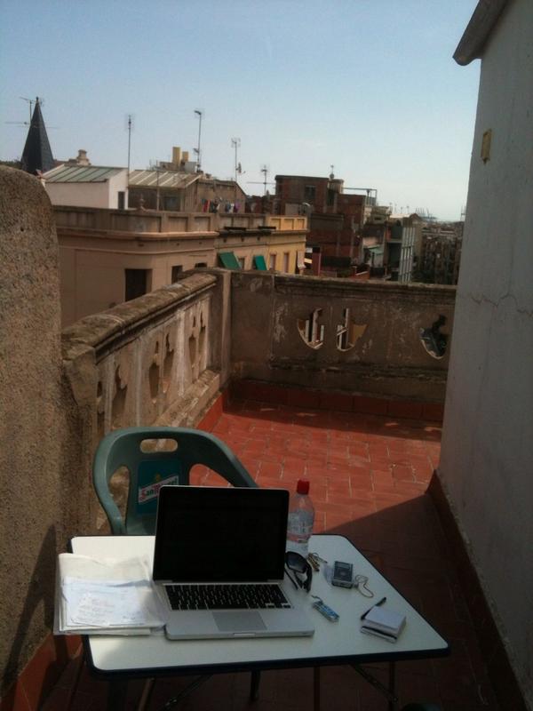 My Barcelona rooftop office 
